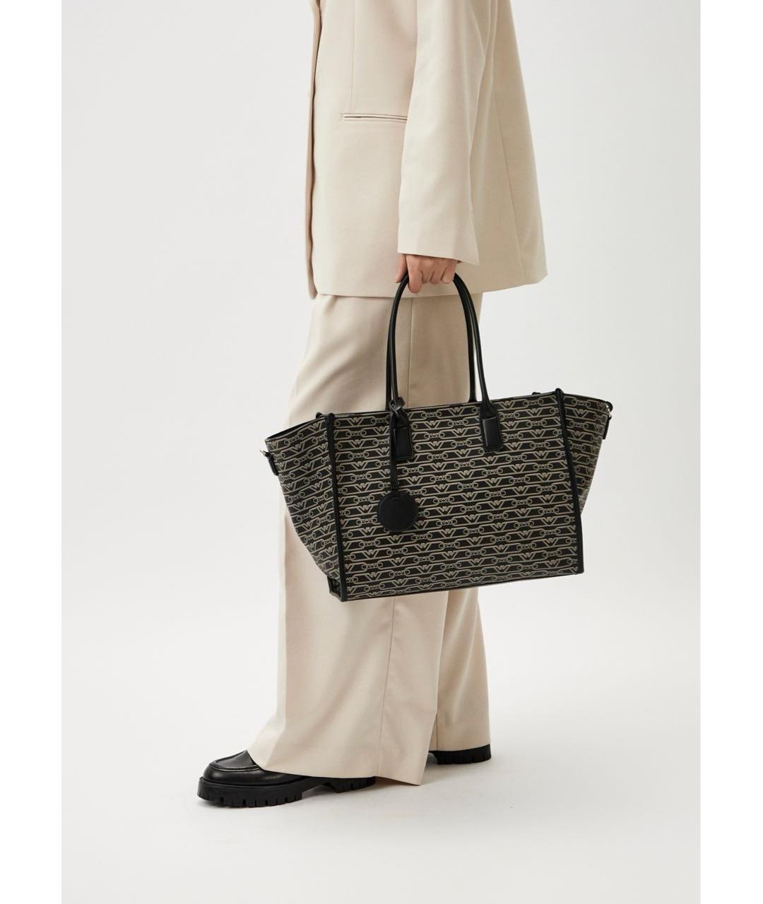 EMPORIO ARMANI Серая сумка тоут, фото 4