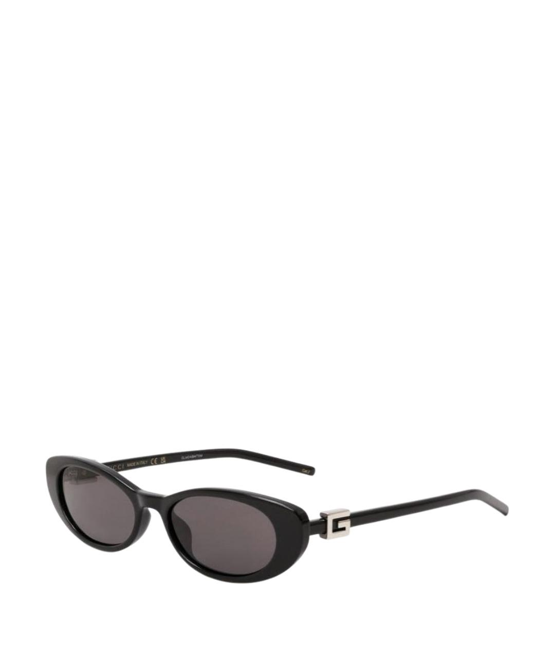 GUCCI Черные пластиковые солнцезащитные очки, фото 1