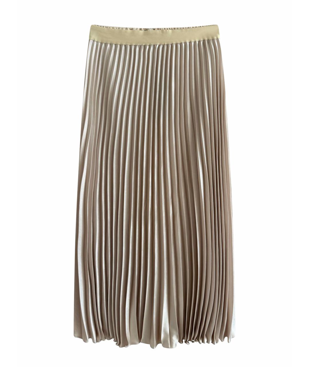 WEEKEND MAX MARA Бежевая полиэстеровая юбка макси, фото 1