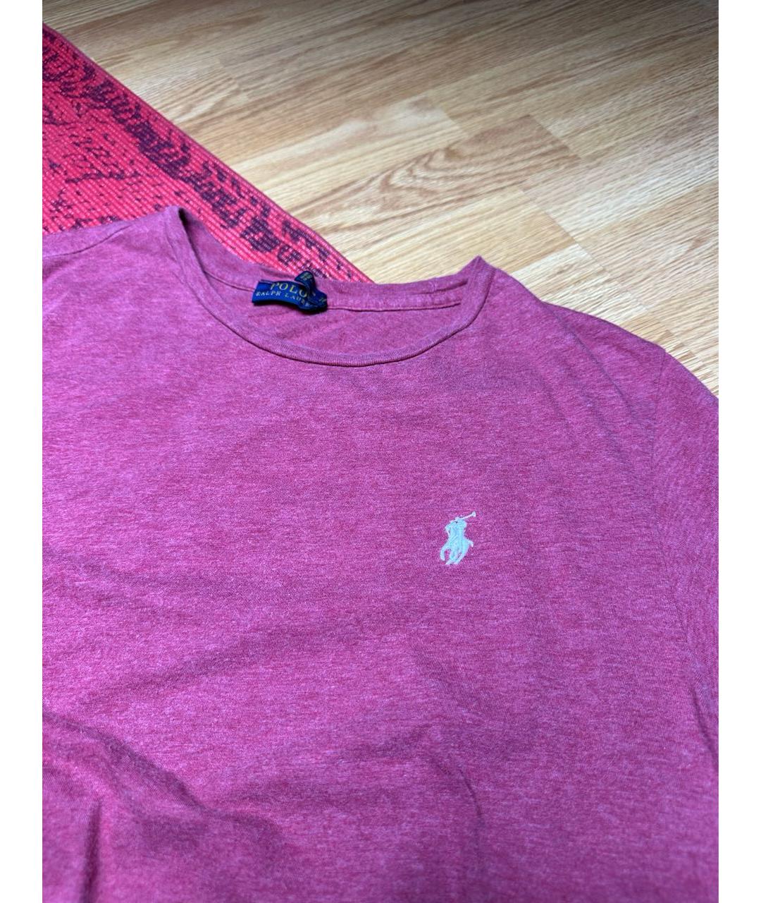 POLO RALPH LAUREN Коралловая хлопковая футболка, фото 3