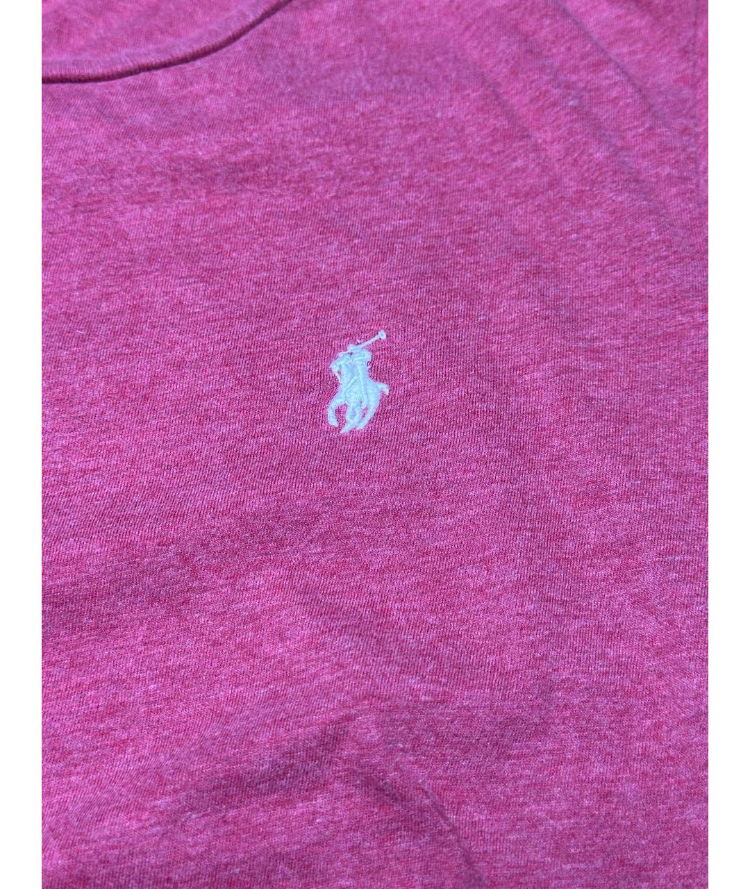 POLO RALPH LAUREN Коралловая хлопковая футболка, фото 4
