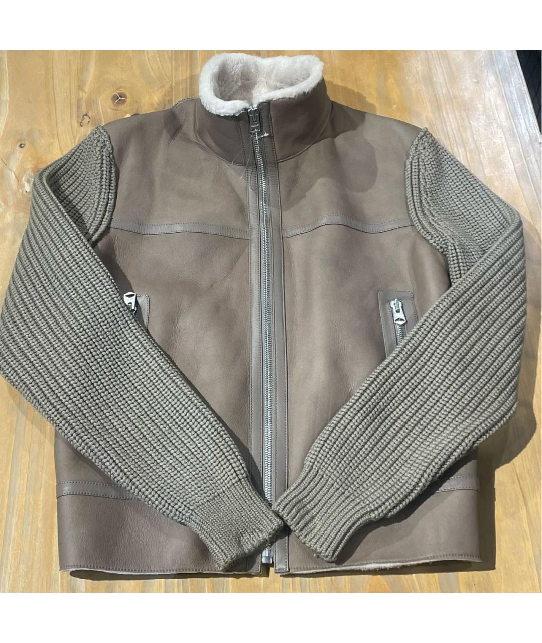 Mackage Бежевая меховая дубленка/шуба, фото 8