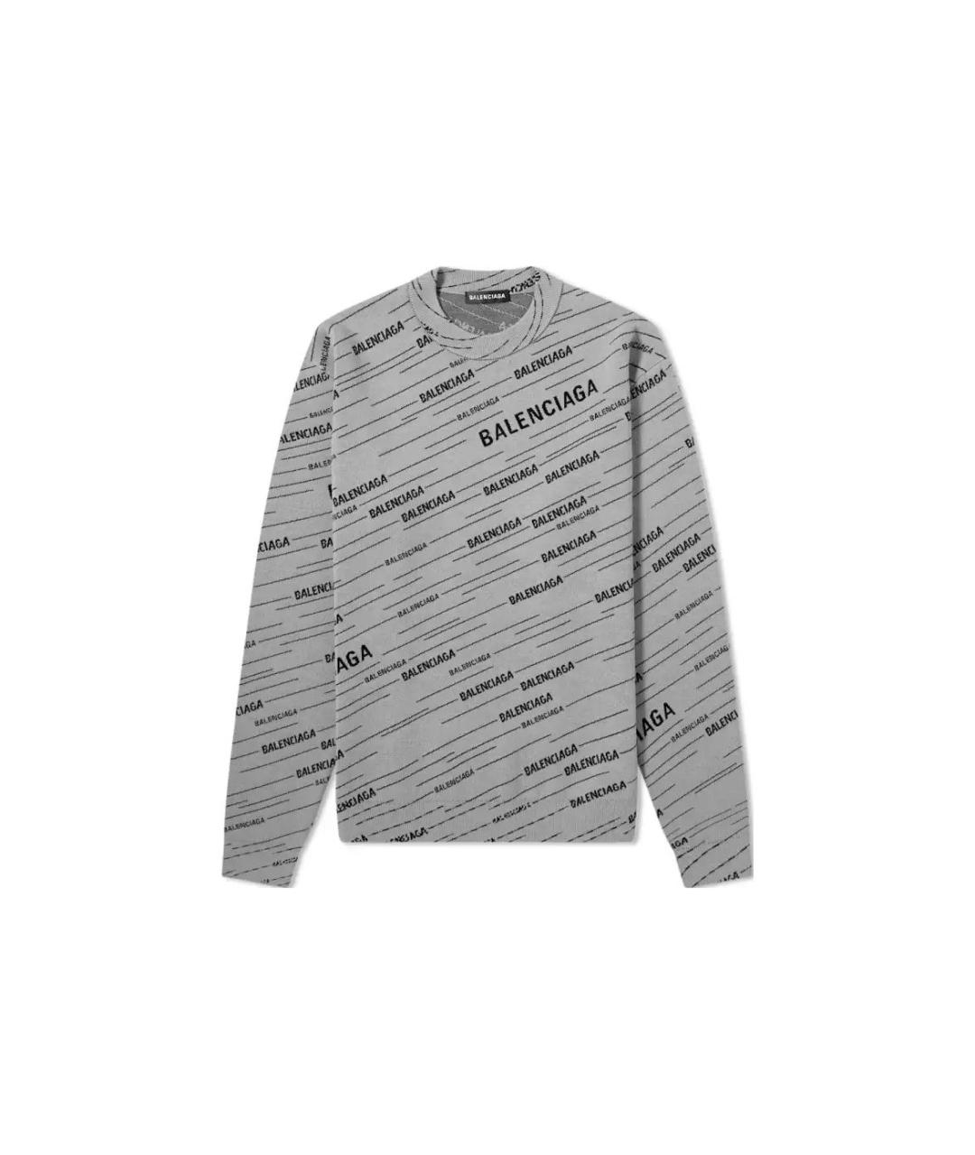 BALENCIAGA Серый джемпер / свитер, фото 6