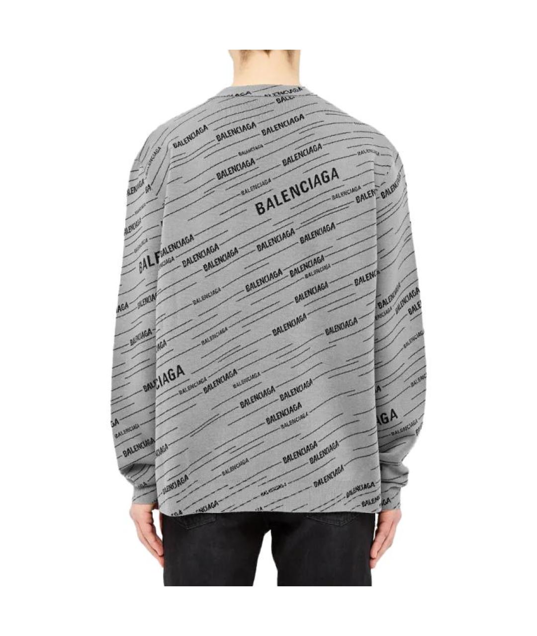 BALENCIAGA Серый джемпер / свитер, фото 3