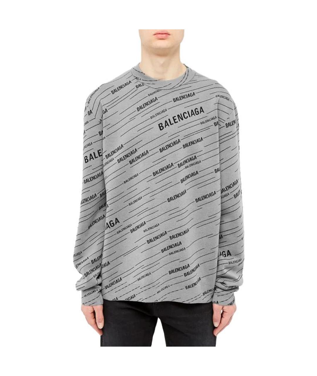 BALENCIAGA Серый джемпер / свитер, фото 2