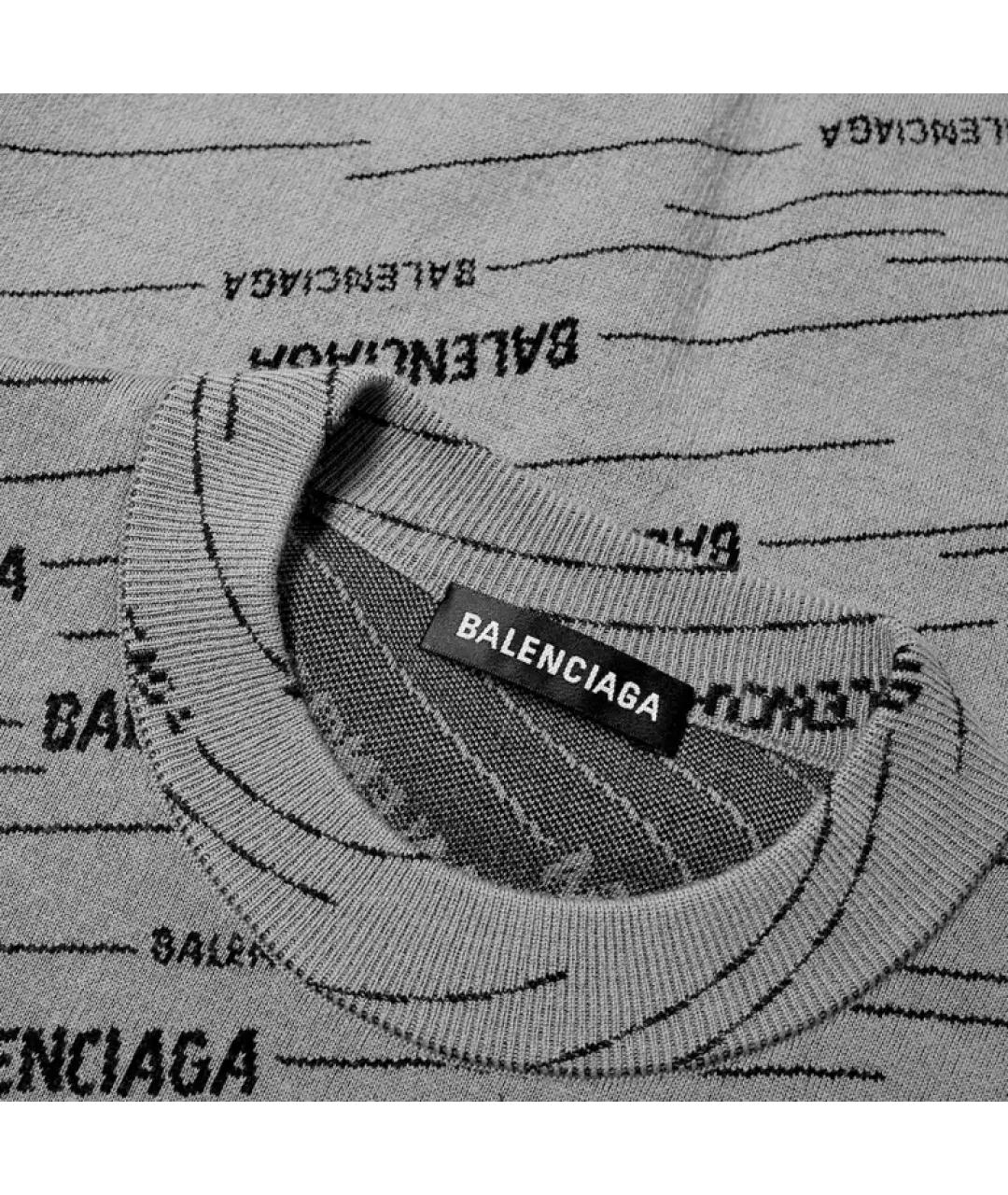 BALENCIAGA Серый джемпер / свитер, фото 5