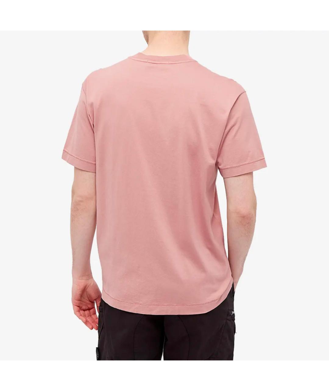 STONE ISLAND Розовая футболка, фото 4
