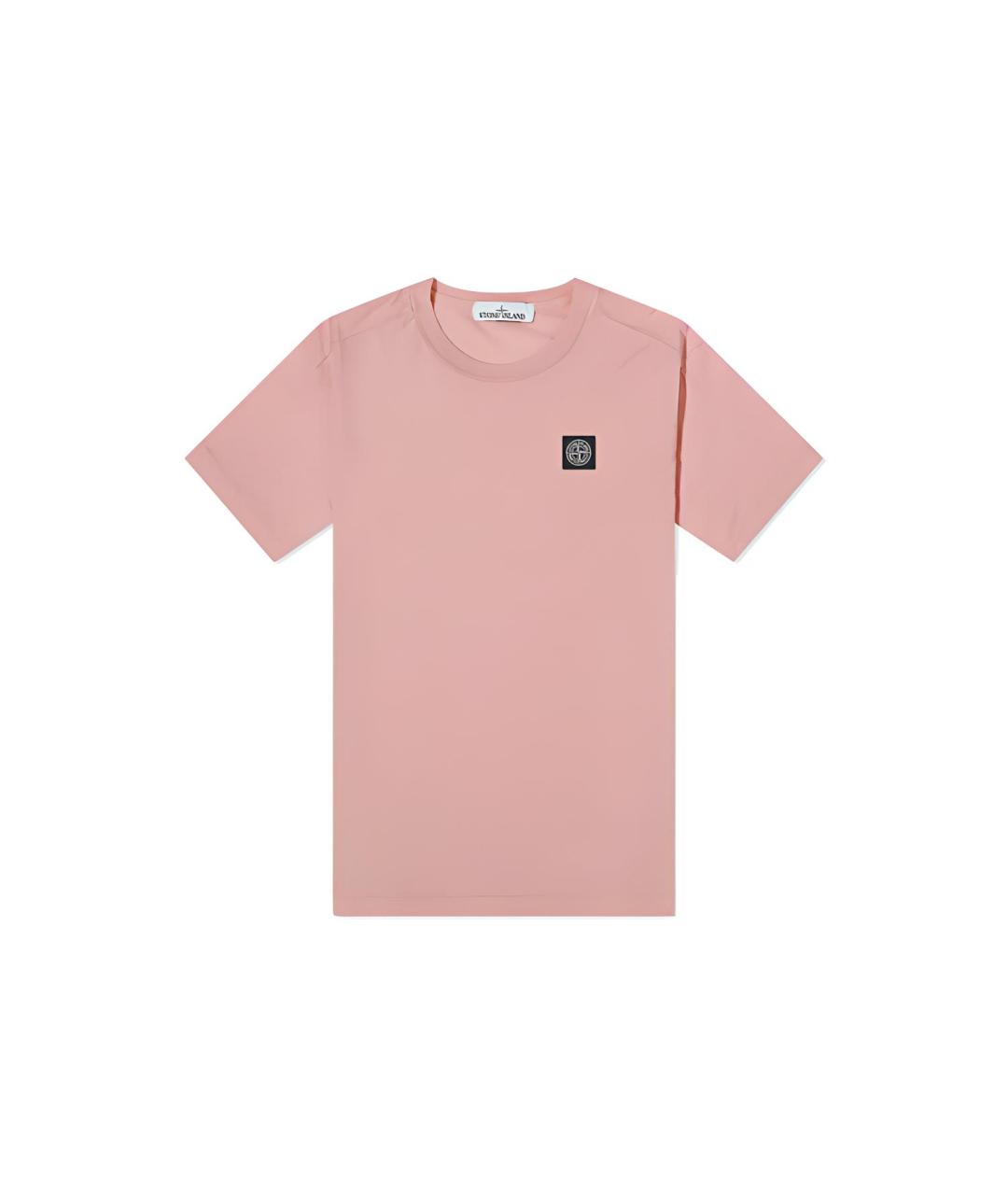 STONE ISLAND Розовая футболка, фото 6