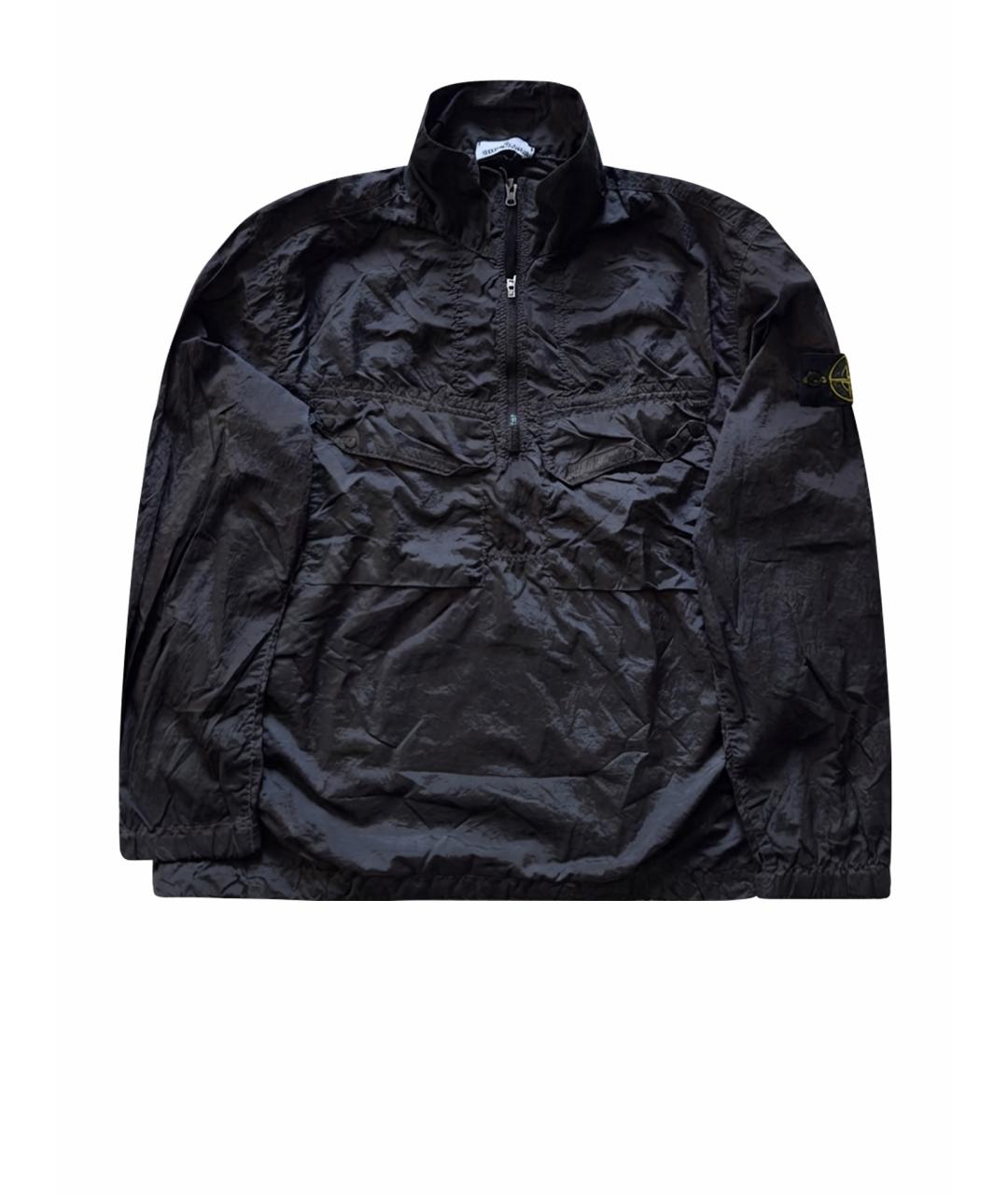 STONE ISLAND Темно-синяя нейлоновая куртка, фото 1