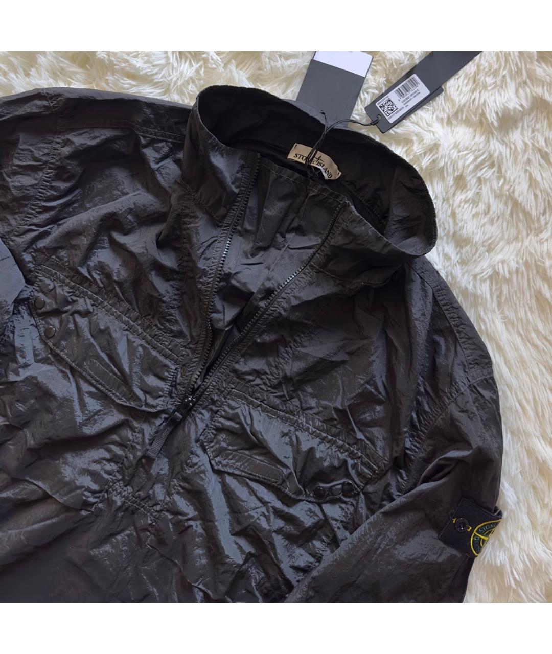 STONE ISLAND Темно-синяя нейлоновая куртка, фото 2