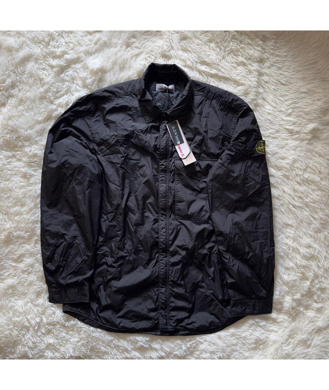 STONE ISLAND Черная нейлоновая куртка, фото 6