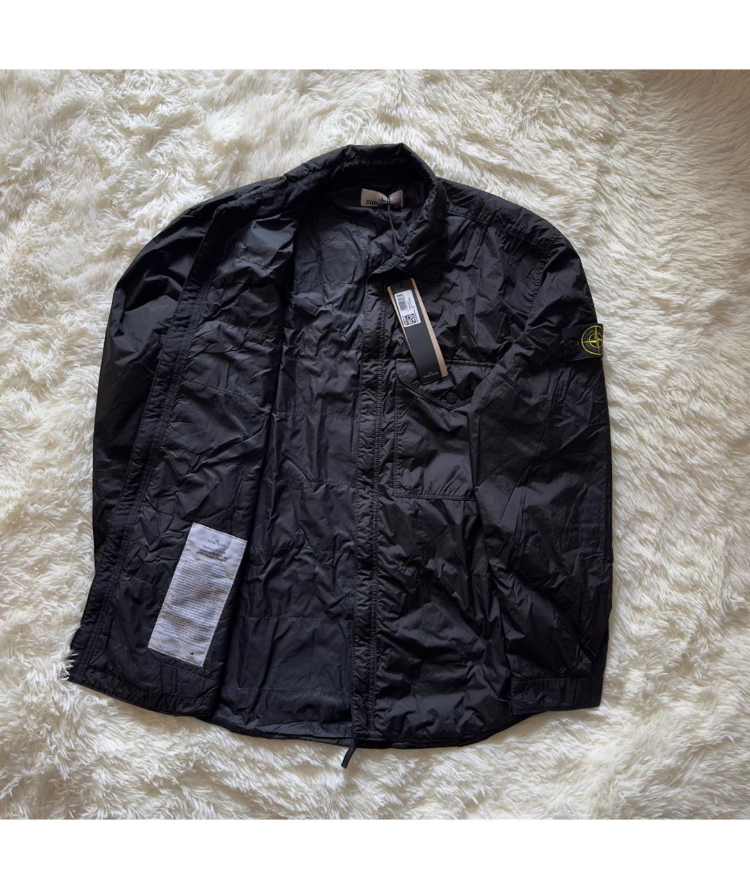 STONE ISLAND Черная нейлоновая куртка, фото 2