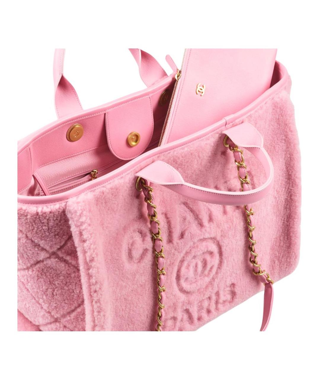CHANEL Розовая сумка через плечо, фото 4