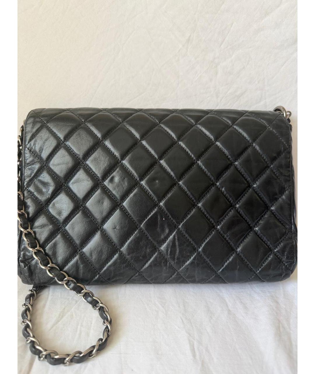 CHANEL Черная кожаная сумка через плечо, фото 3
