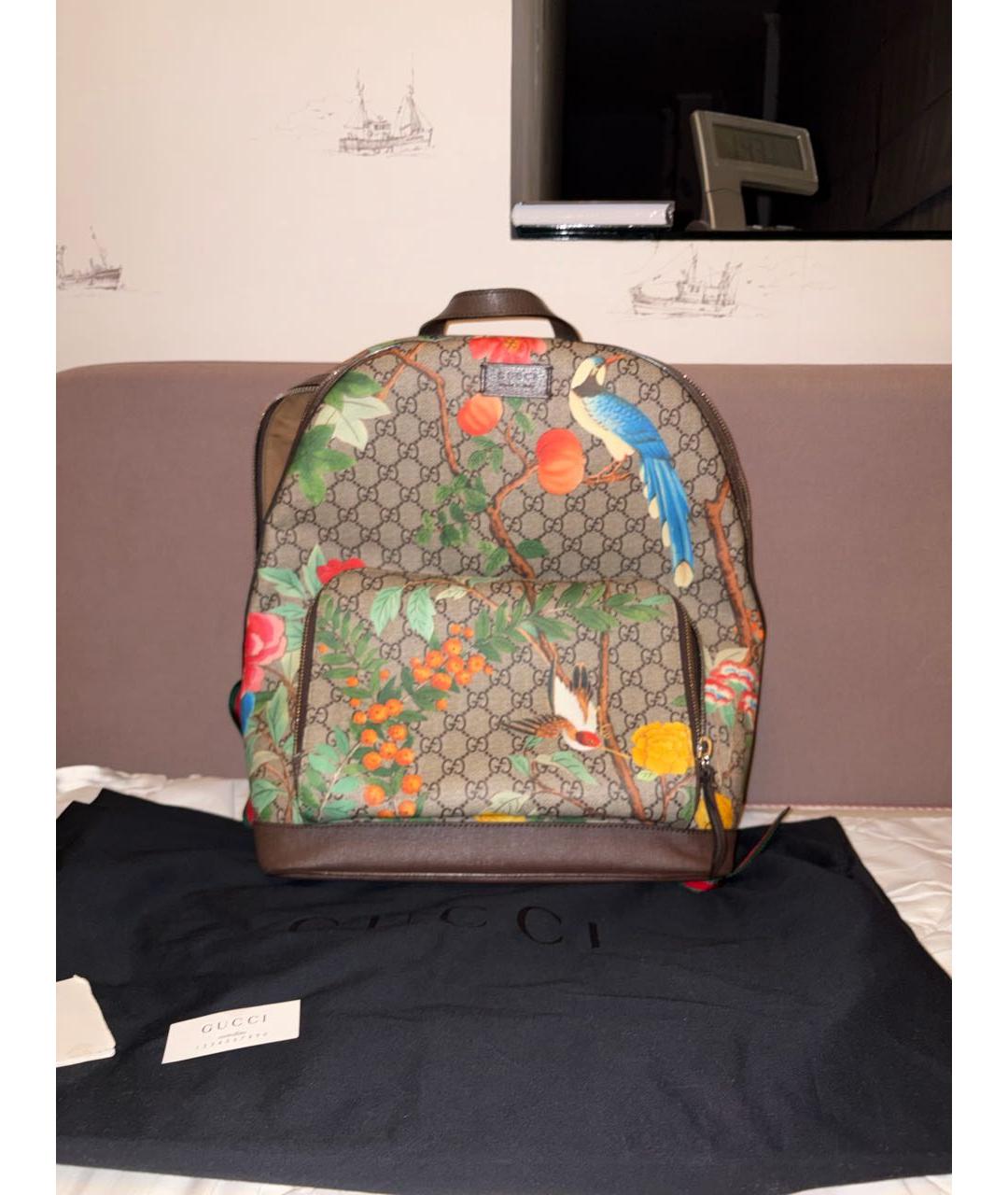 GUCCI Мульти рюкзак из канвы, фото 8