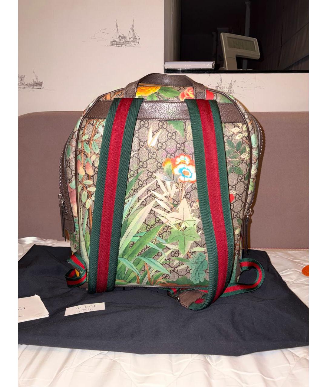 GUCCI Мульти рюкзак из канвы, фото 3