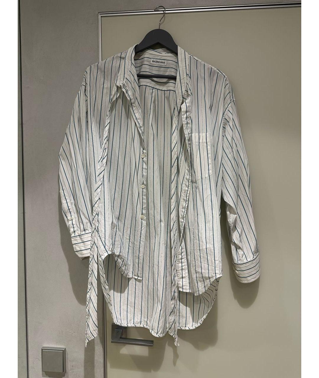 BALENCIAGA Белая хлопковая рубашка, фото 2