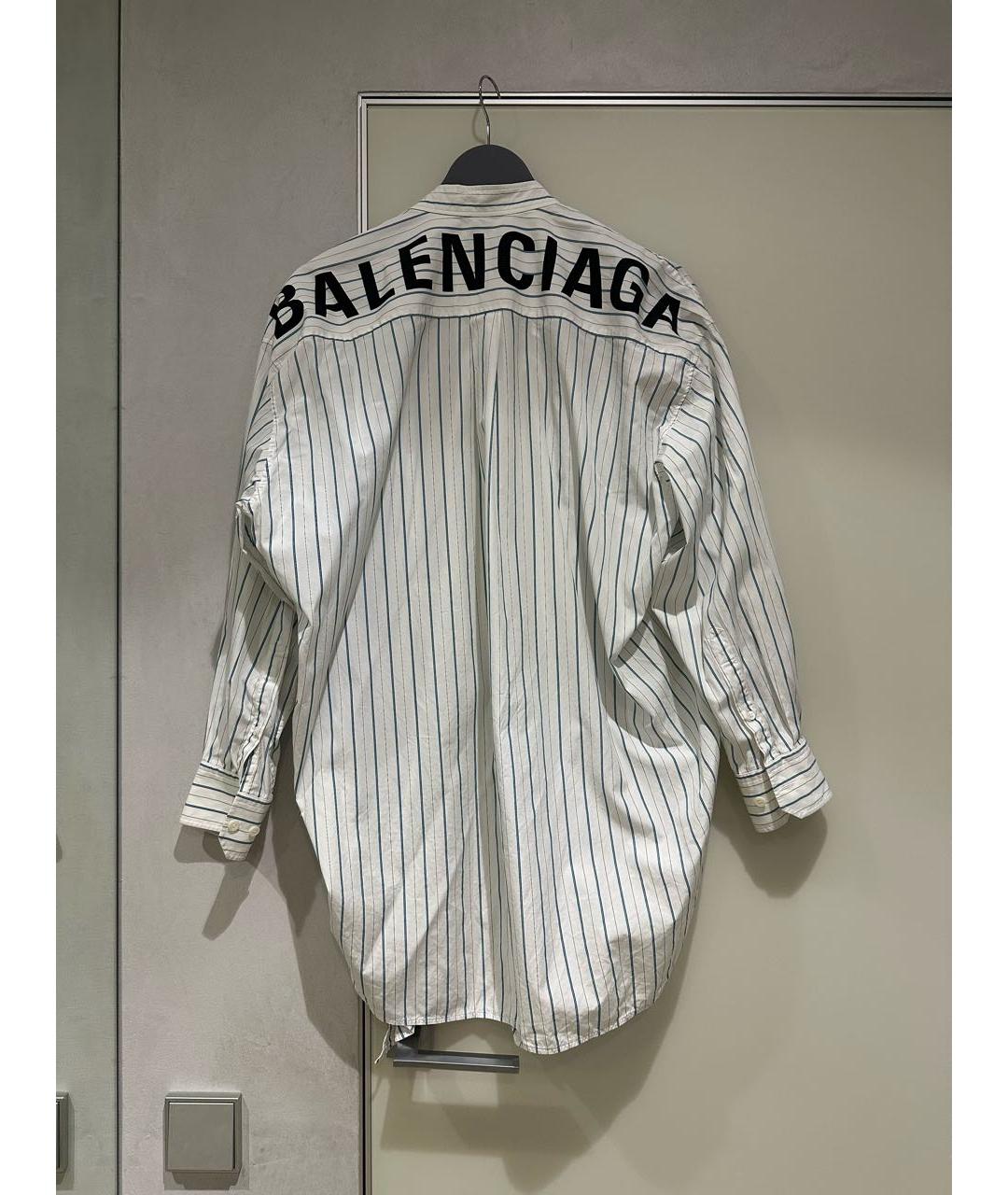 BALENCIAGA Белая хлопковая рубашка, фото 3