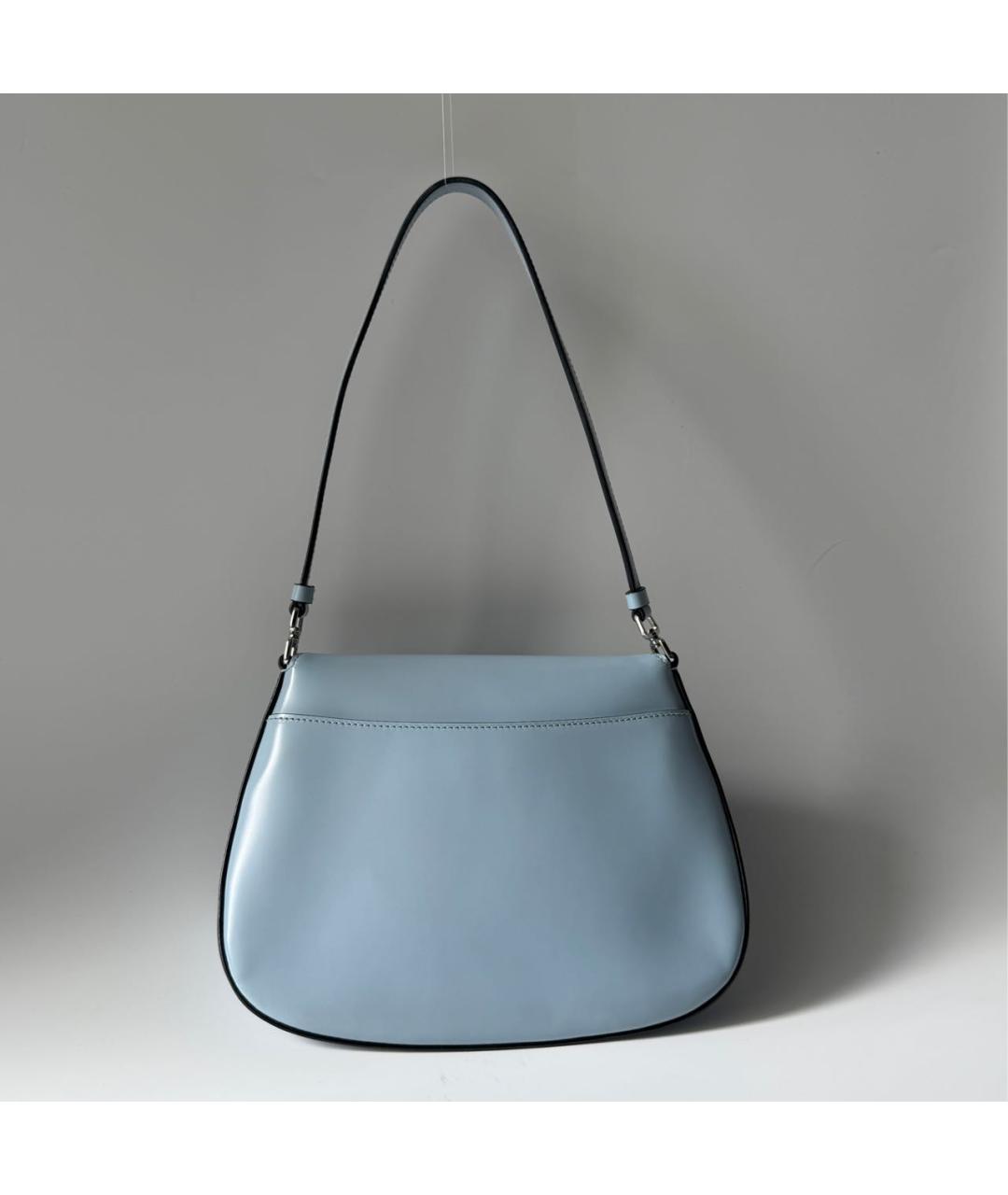 PRADA Голубая кожаная сумка через плечо, фото 3