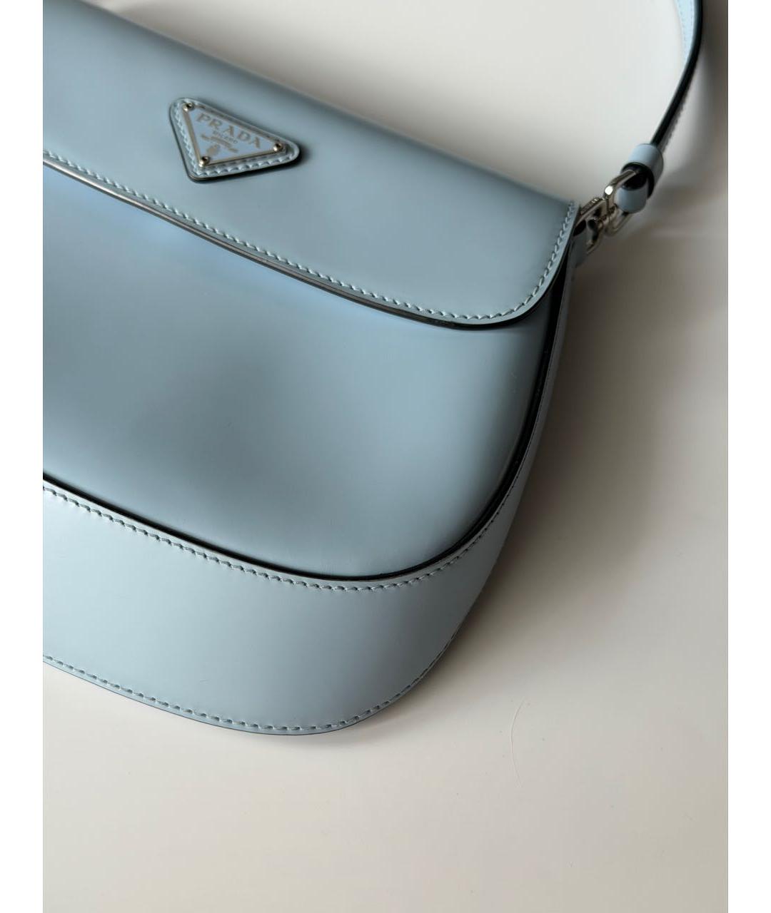 PRADA Голубая кожаная сумка через плечо, фото 8