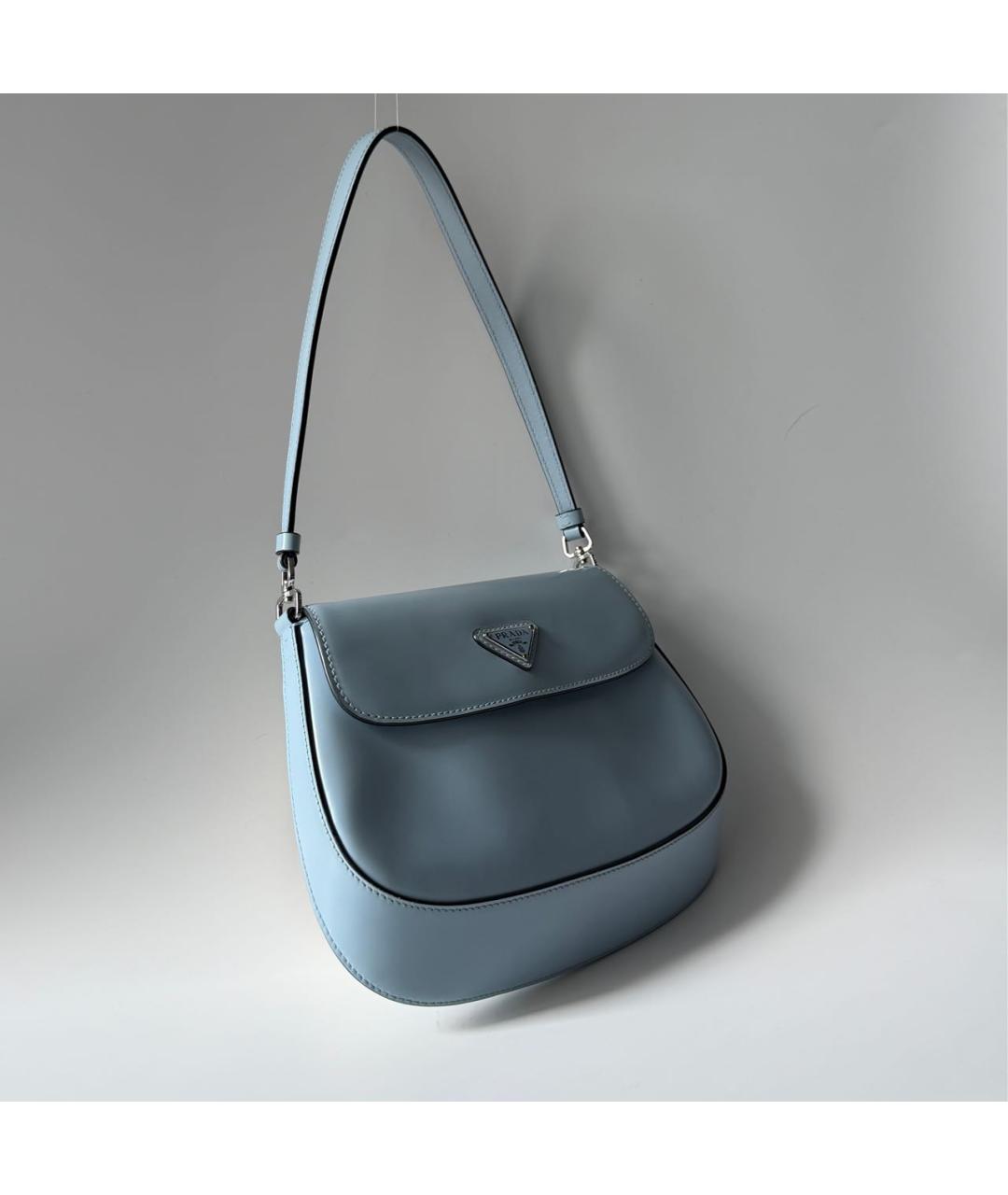PRADA Голубая кожаная сумка через плечо, фото 2