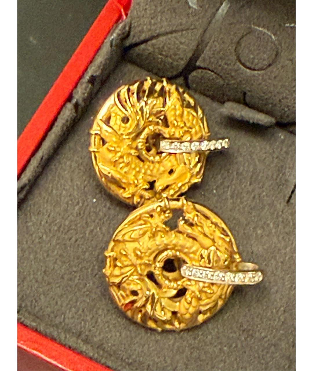 CARRERA Y CARRERA Желтые серьги из желтого золота, фото 5