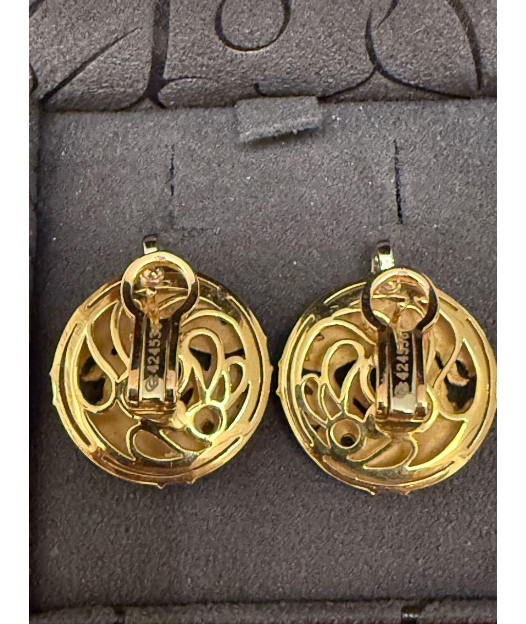 CARRERA Y CARRERA Желтые серьги из желтого золота, фото 2