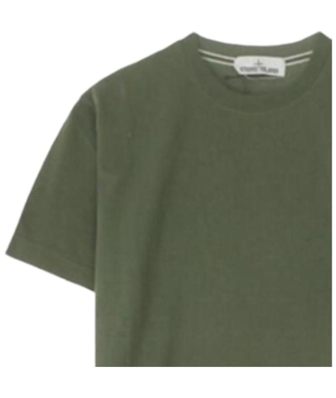 STONE ISLAND Зеленая футболка, фото 3