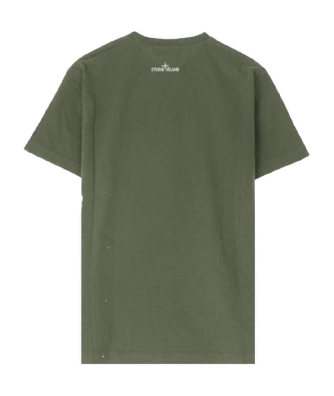 STONE ISLAND Зеленая футболка, фото 2