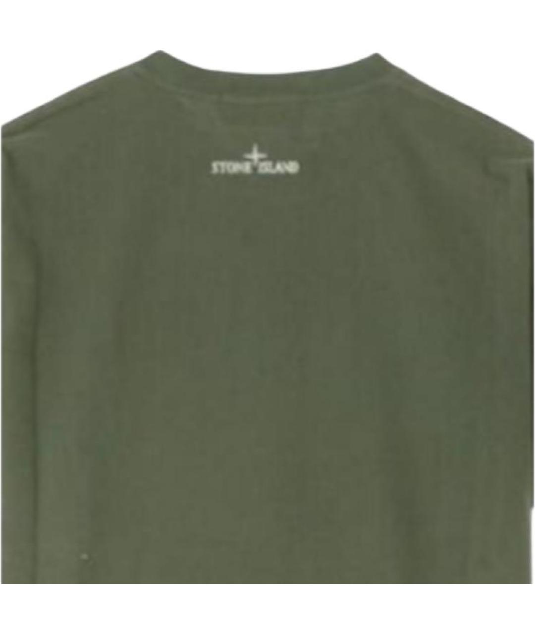 STONE ISLAND Зеленая футболка, фото 4