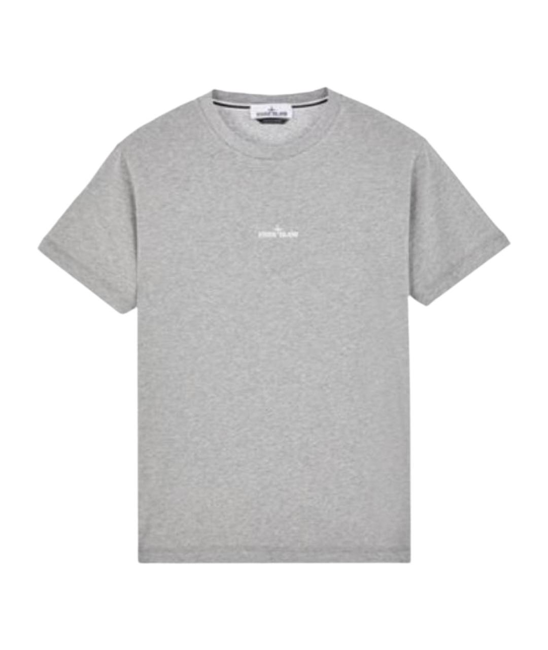 STONE ISLAND Серая футболка, фото 1