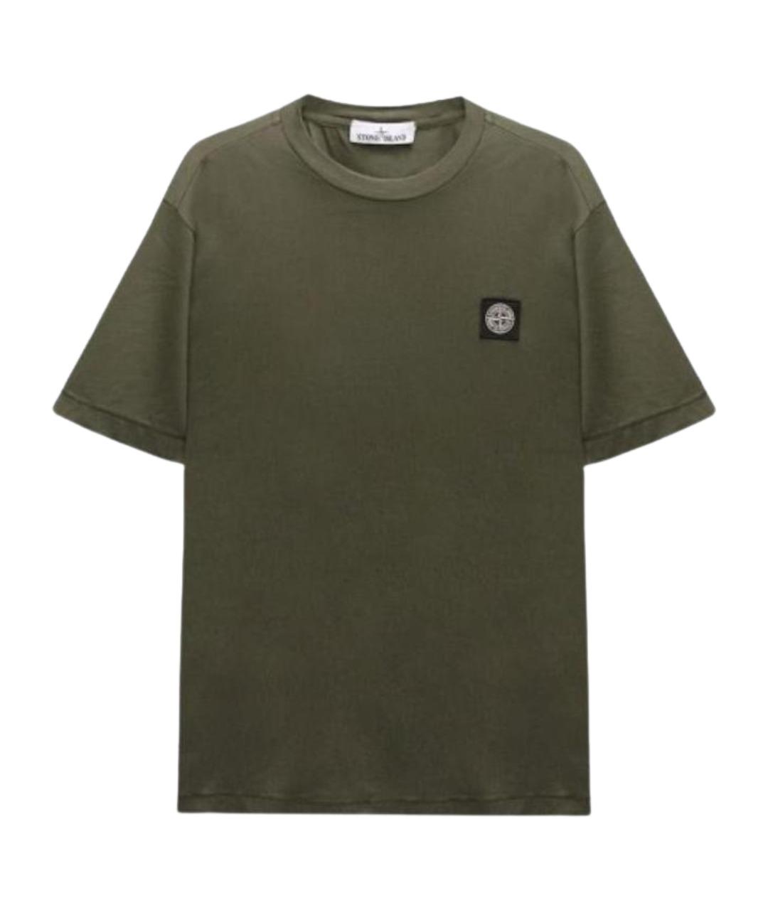 STONE ISLAND Зеленая футболка, фото 1