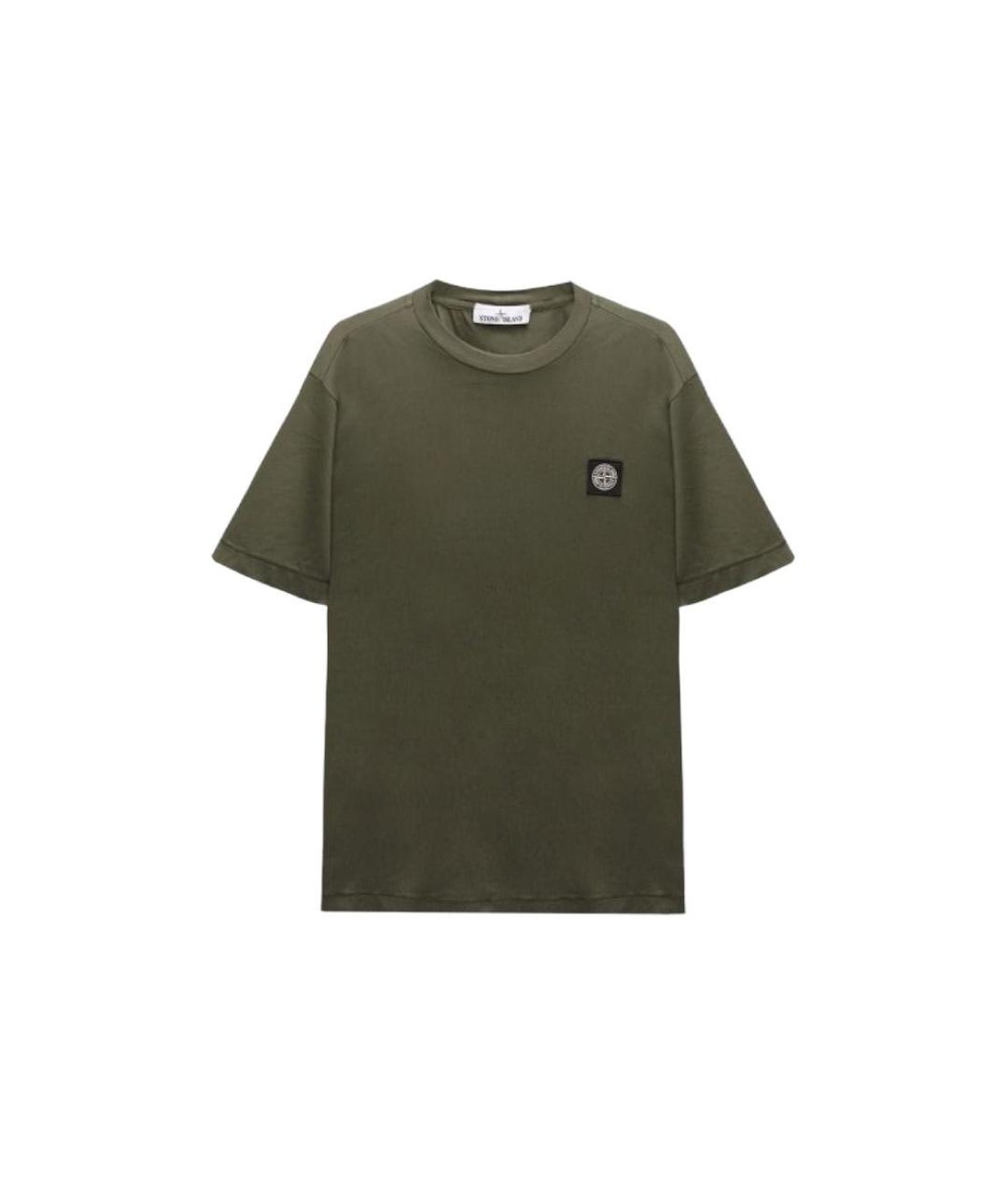 STONE ISLAND Зеленая футболка, фото 5
