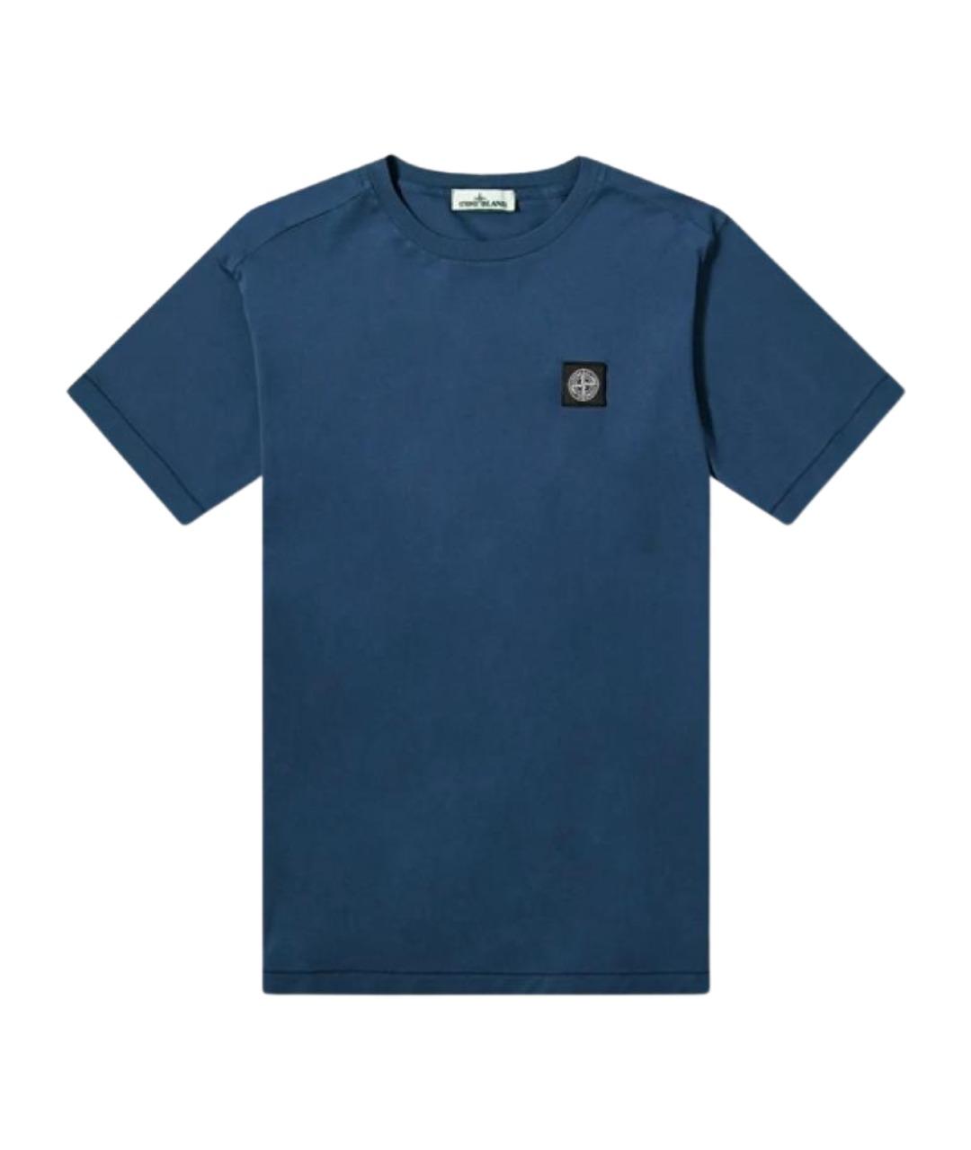 STONE ISLAND Синяя футболка, фото 1