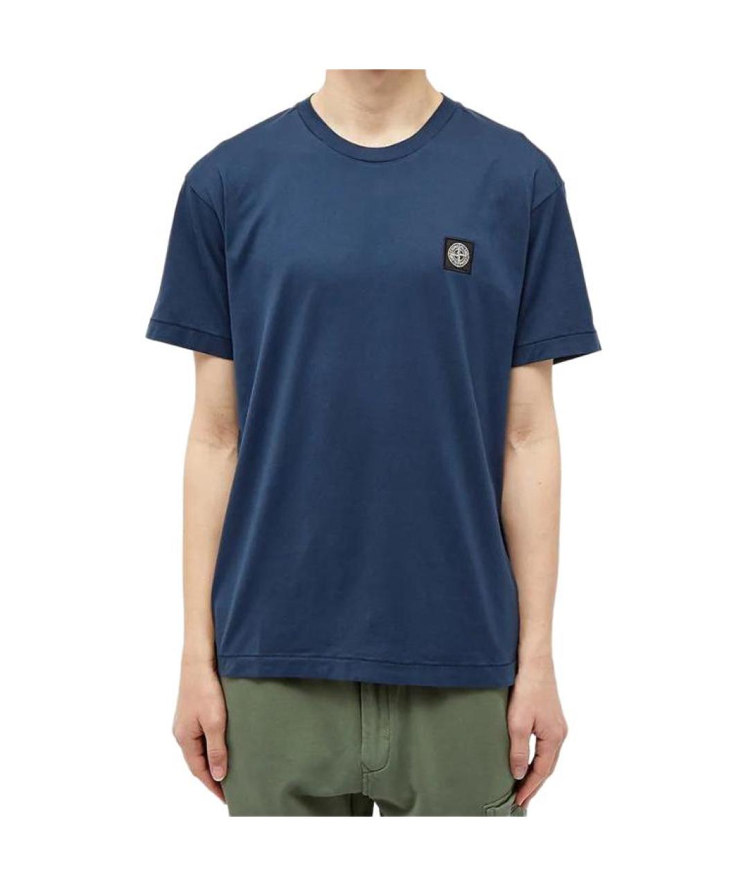 STONE ISLAND Синяя футболка, фото 3