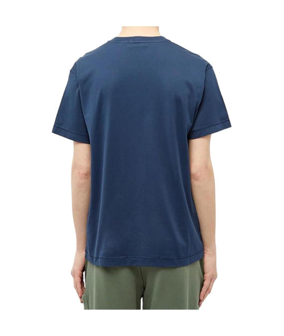 STONE ISLAND Синяя футболка, фото 4