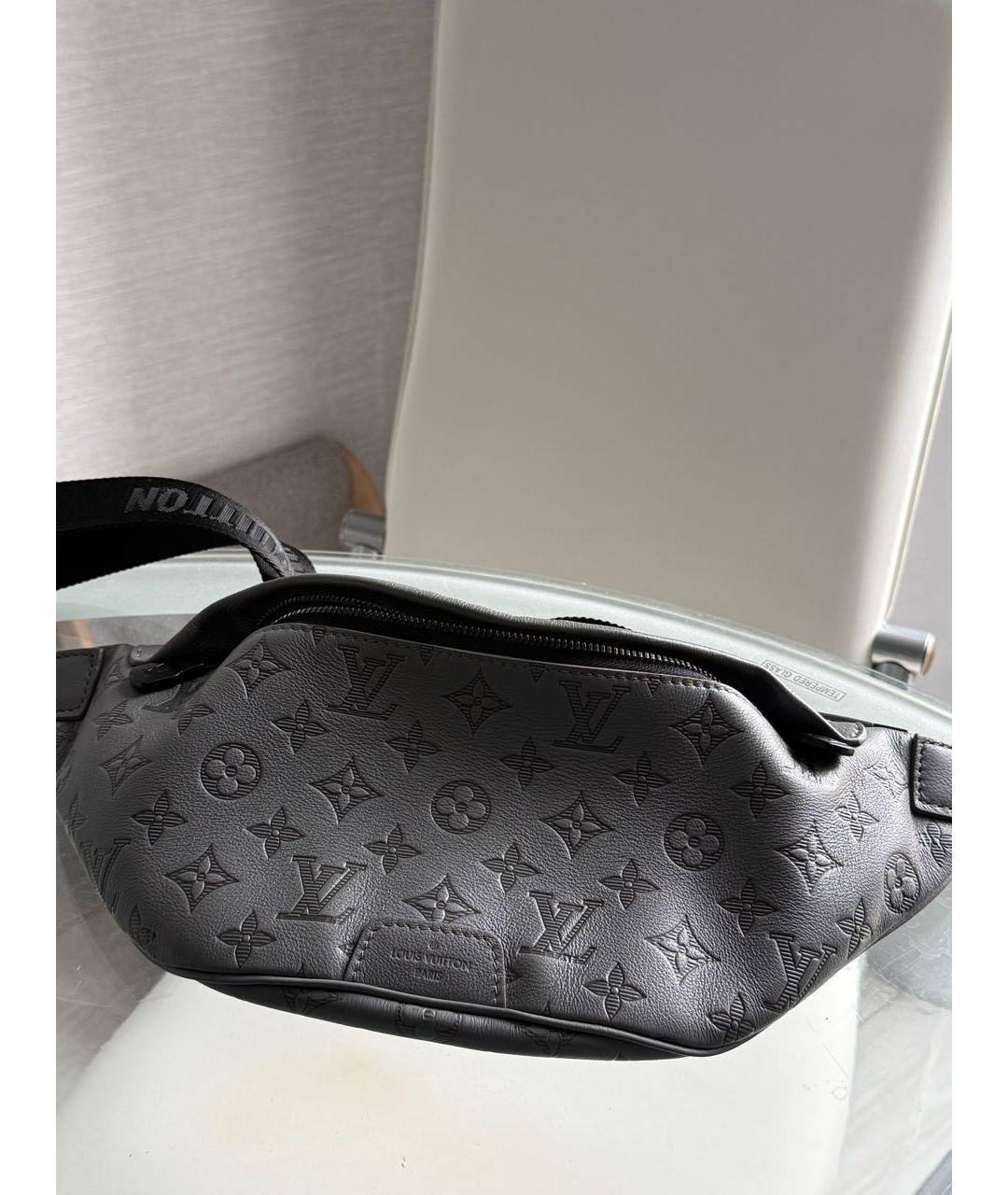 LOUIS VUITTON Серая кожаная сумка на плечо, фото 2
