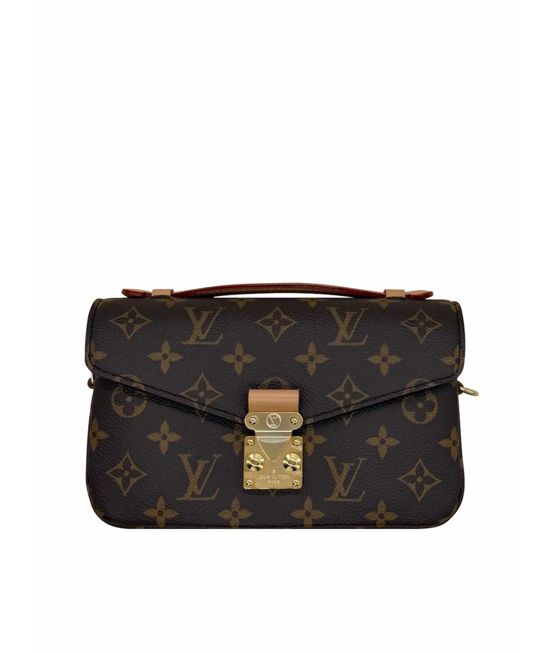 LOUIS VUITTON Коричневая кожаная сумка тоут, фото 1