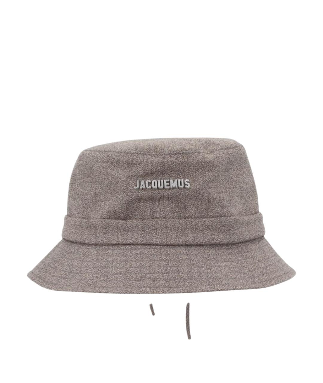 JACQUEMUS Коричневая хлопковая панама, фото 1