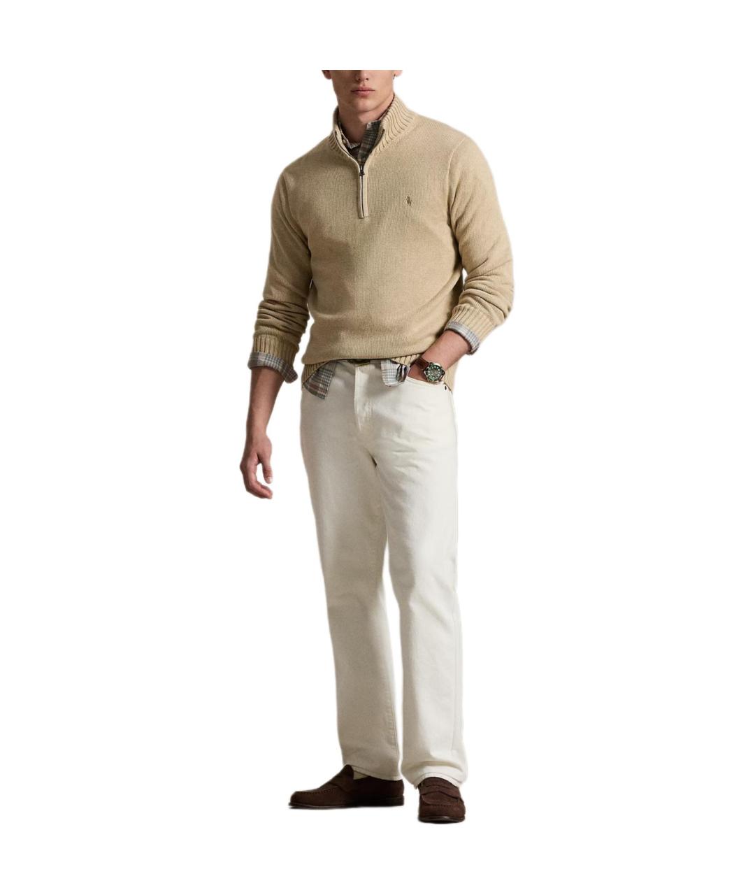 POLO RALPH LAUREN Бежевый джемпер / свитер, фото 4