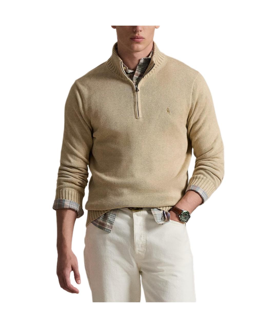 POLO RALPH LAUREN Бежевый джемпер / свитер, фото 2