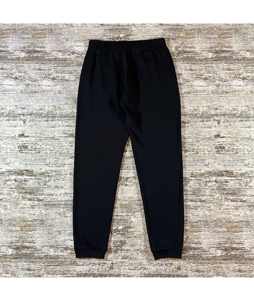 VERSACE JEANS COUTURE Черные хлопковые спортивные брюки и шорты, фото 2