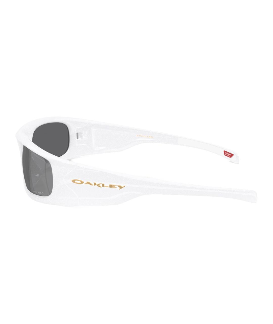 OAKLEY Белые пластиковые солнцезащитные очки, фото 3