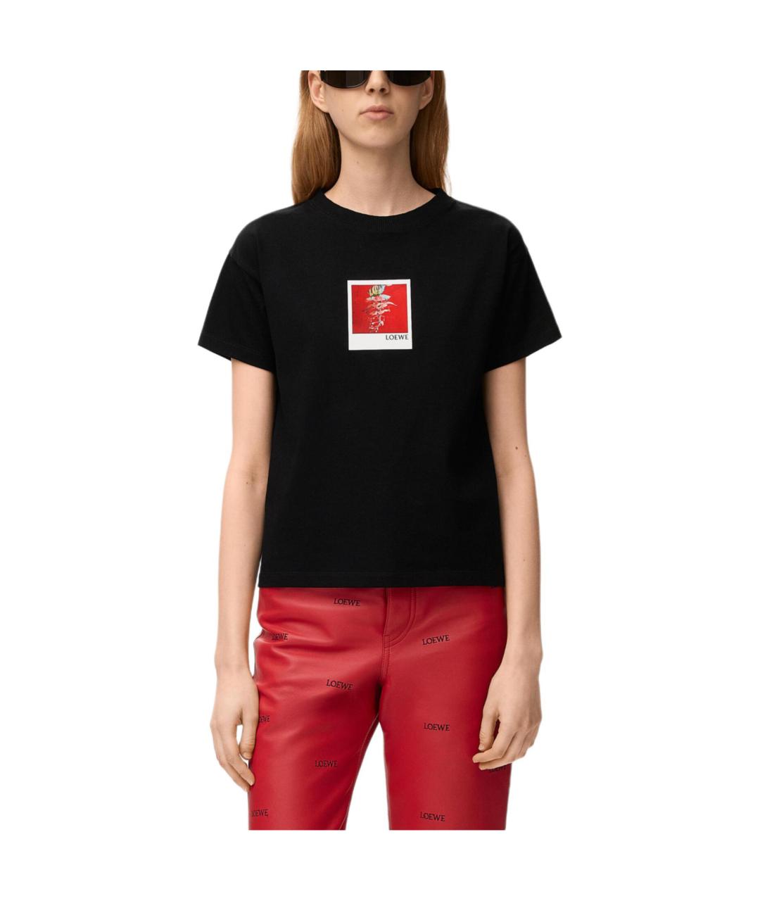 LOEWE Черная футболка, фото 2