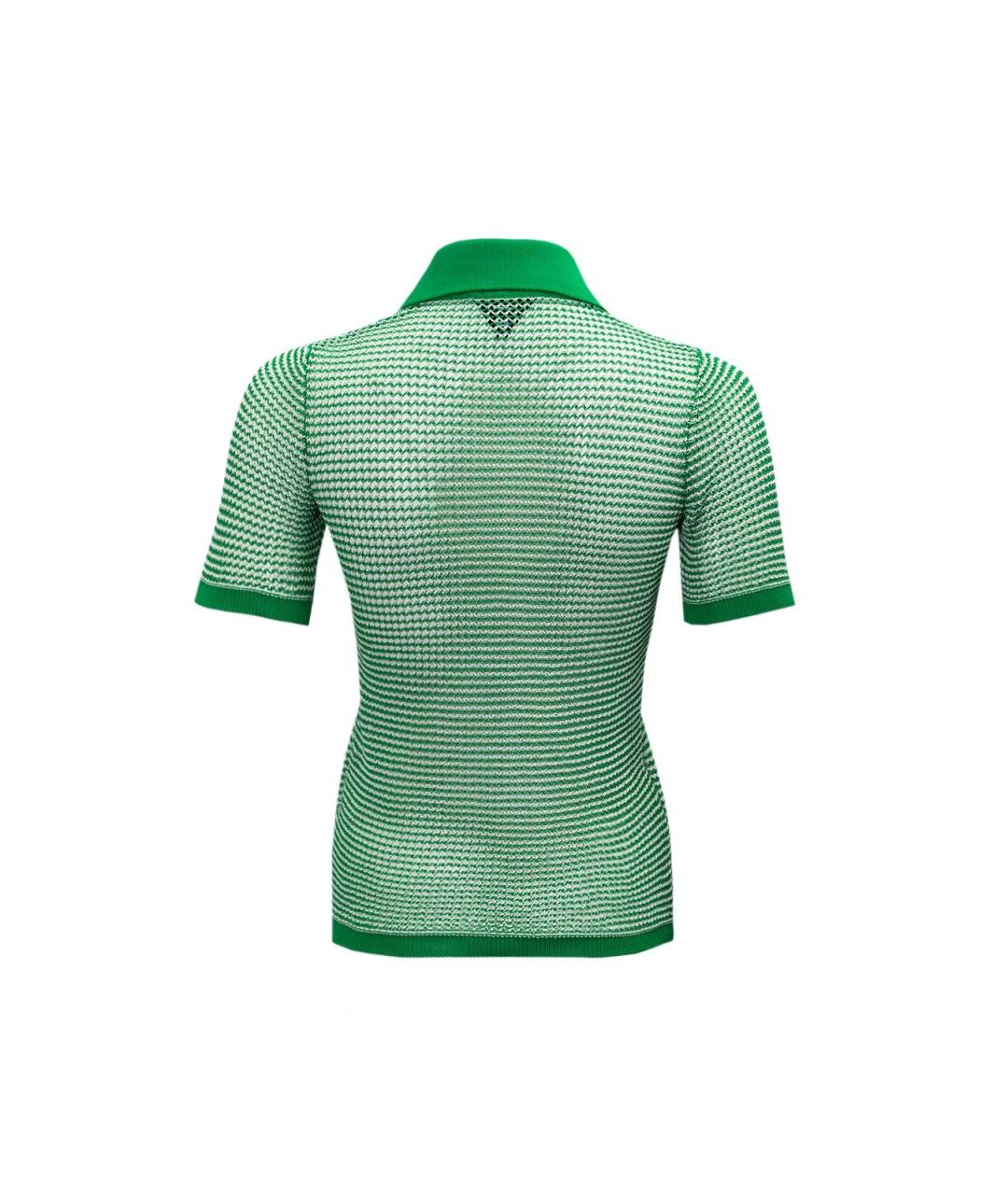 BOTTEGA VENETA Зеленый хлопковый джемпер / свитер, фото 2