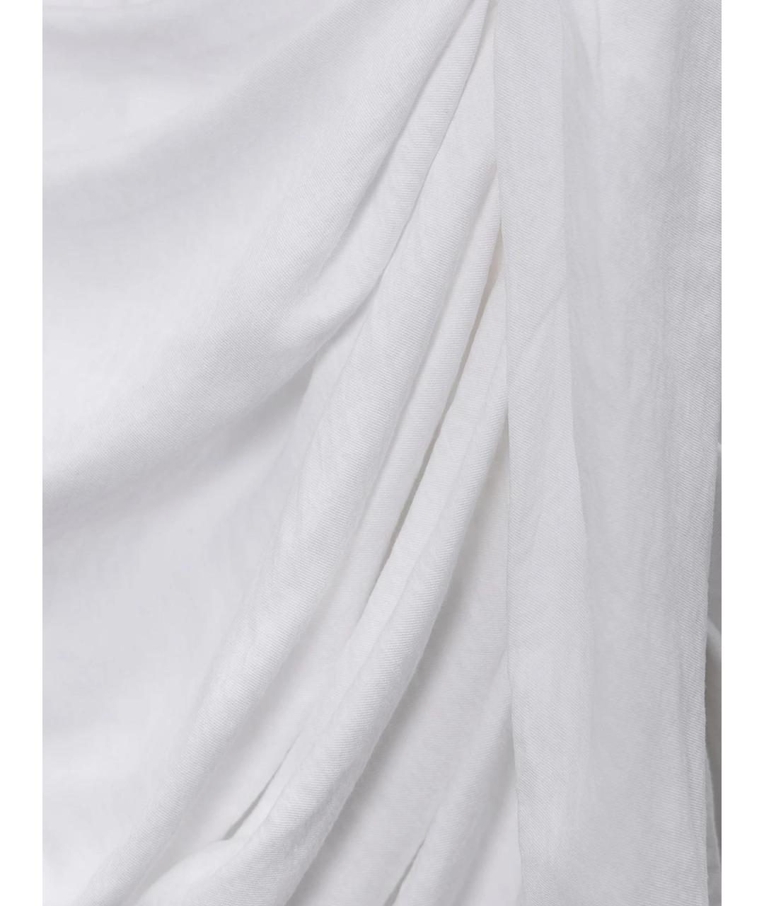 JACQUEMUS Белое хлопковое повседневное платье, фото 3