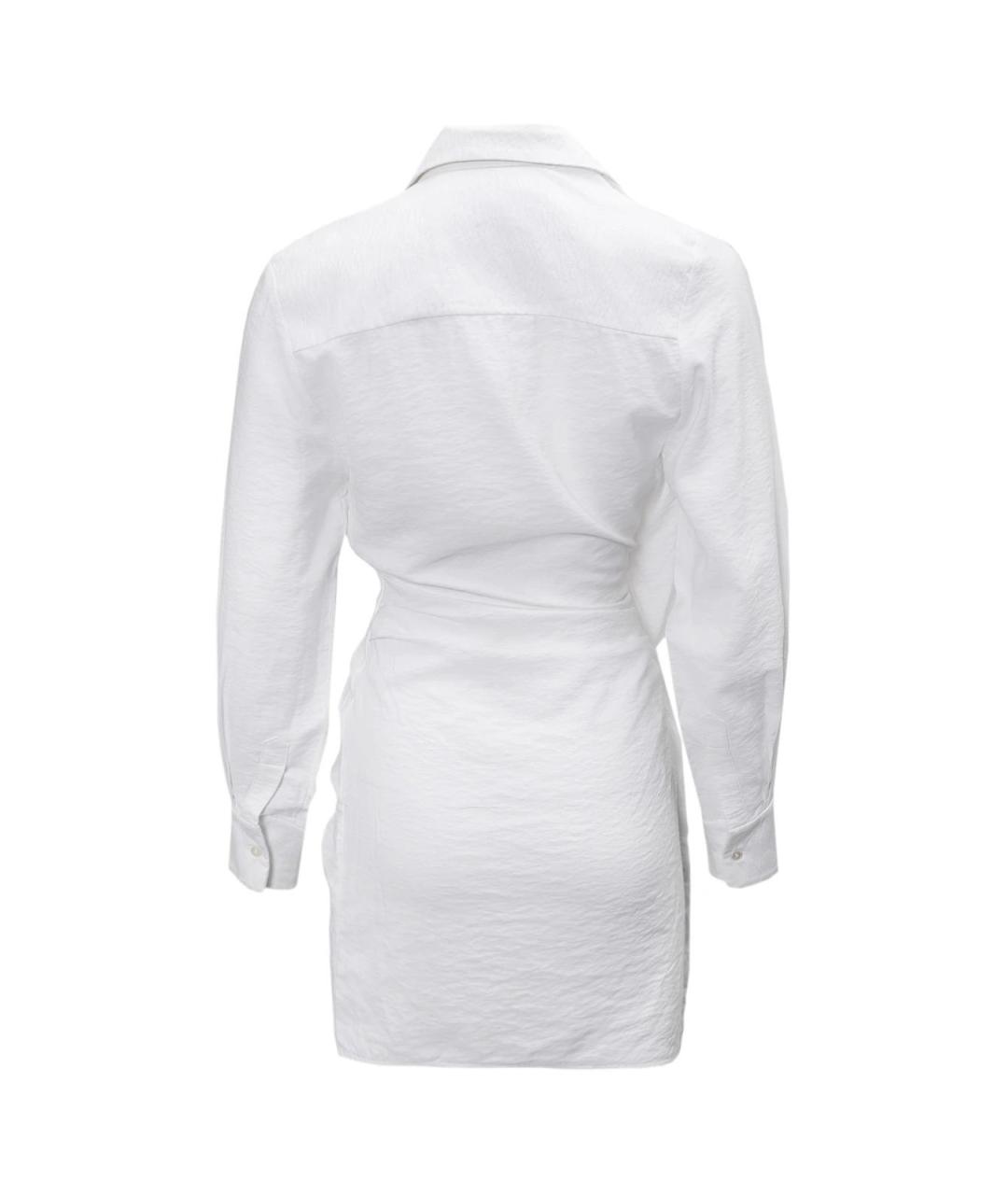 JACQUEMUS Белое хлопковое повседневное платье, фото 2