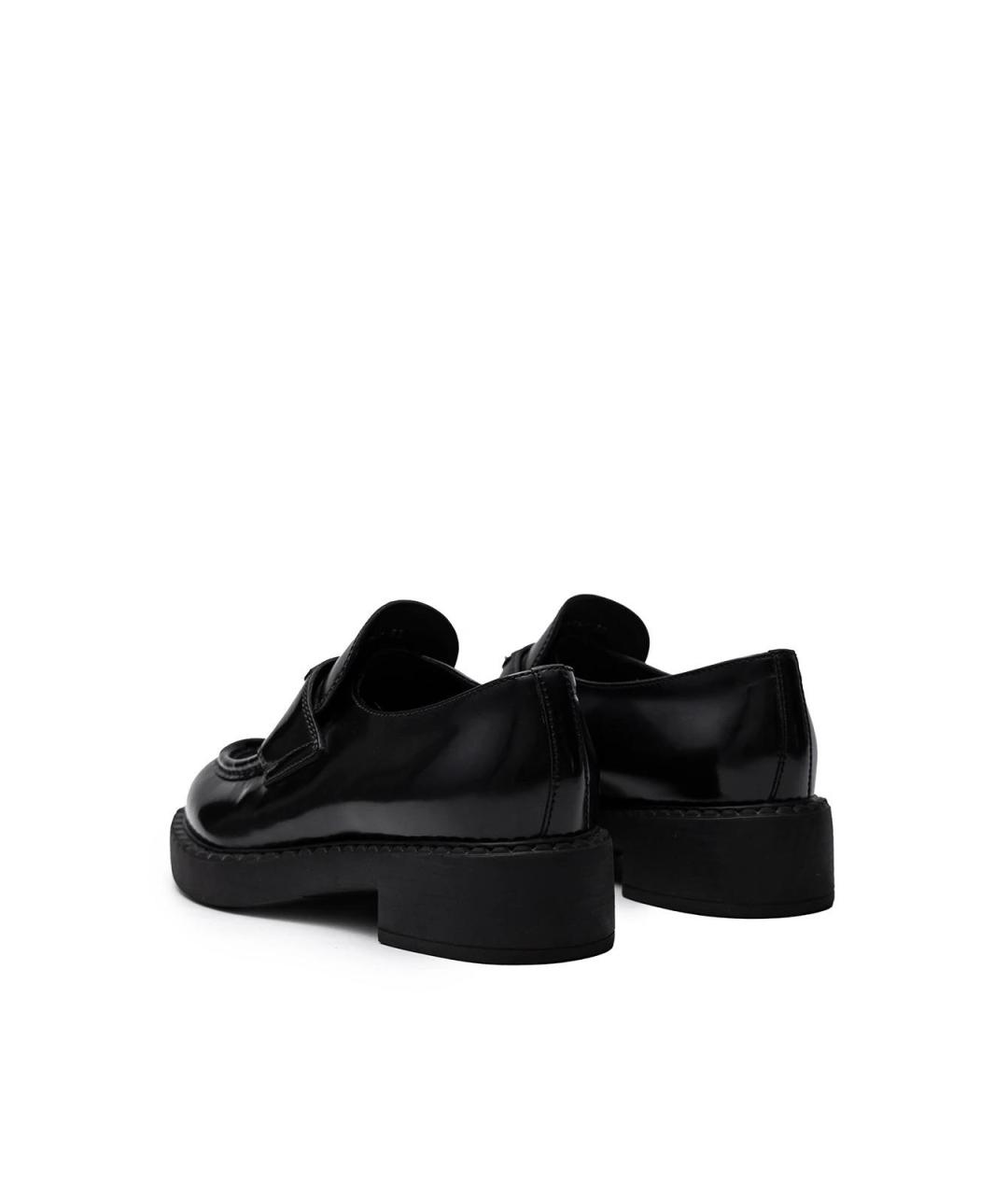 PRADA Черные кожаные лоферы, фото 3