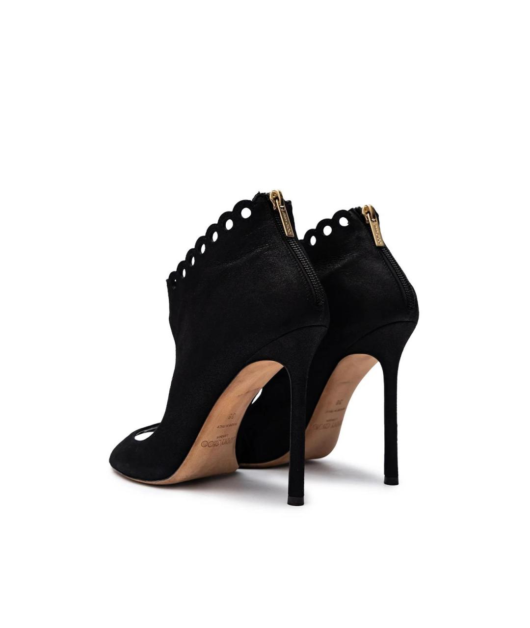JIMMY CHOO Черные замшевые ботильоны, фото 3