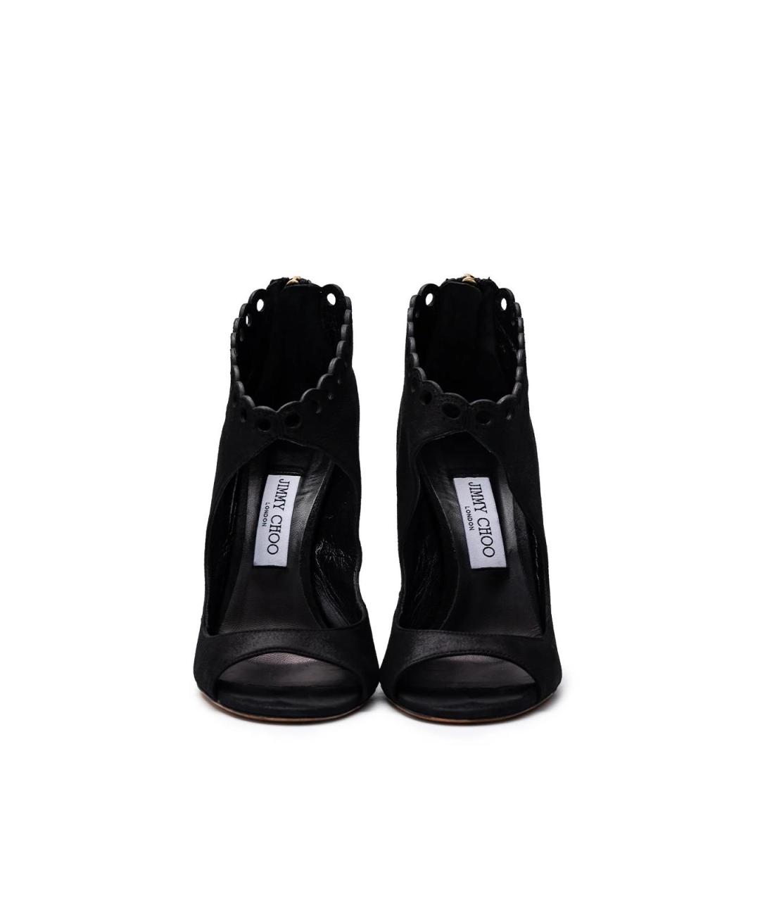 JIMMY CHOO Черные замшевые ботильоны, фото 4